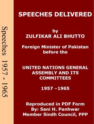 Speeches in UN from 1957 - 1965